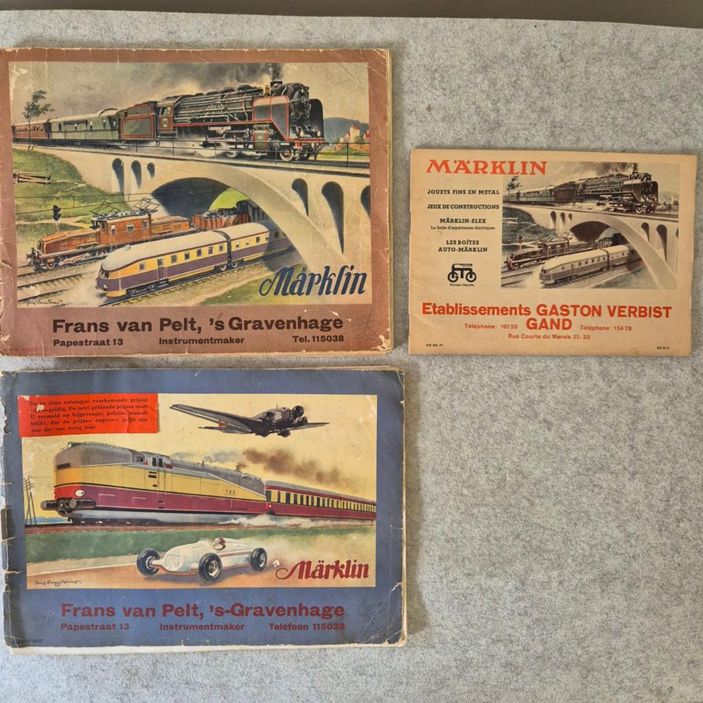 Marklin catalogussen, 1933, 1936, Antiek en Kunst, Antiek | Boeken en Manuscripten, Ophalen of Verzenden