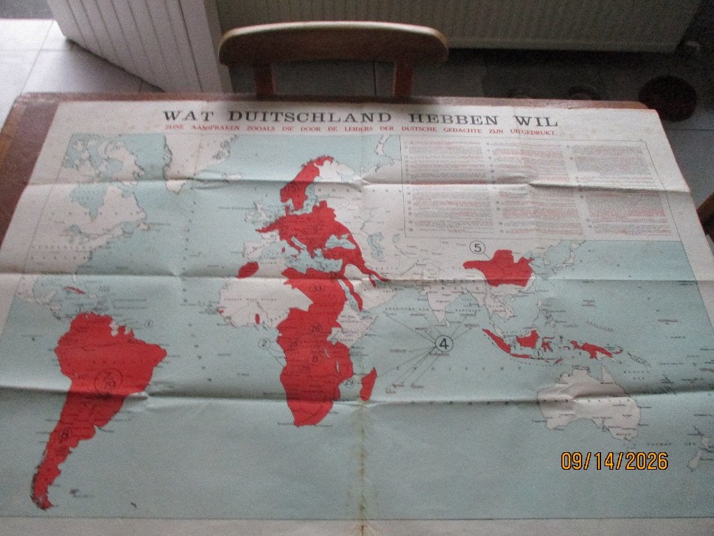 WO1.  Anti-Duitse affiche. London., Verzamelen, Ophalen of Verzenden