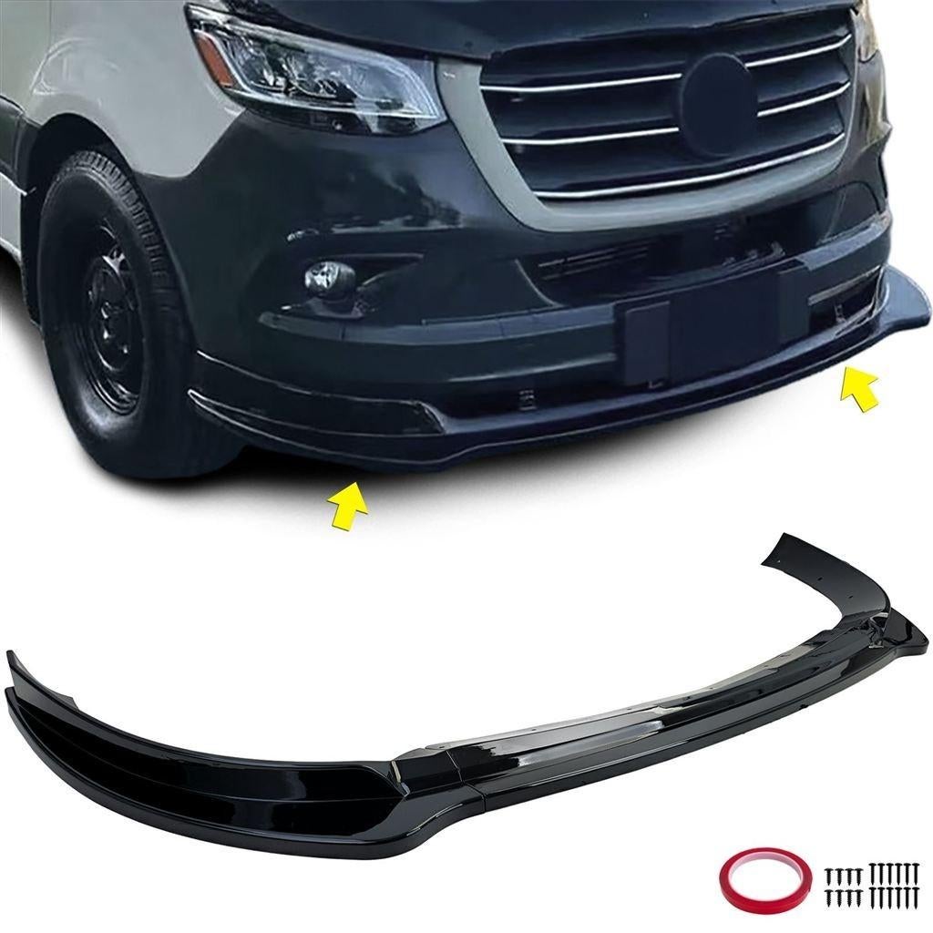 Spoiler Splitter Voor Mercedes Sprinter W907 Zwart Glans, Verzenden