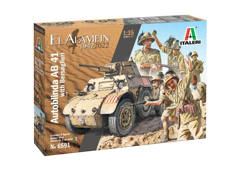 ITALERI 6591 AB 41 WITH BERSAGLIERI ITALIAN INFANTRY 1/35, Neuf, Tank, 1:32 à 1:50, Italeri