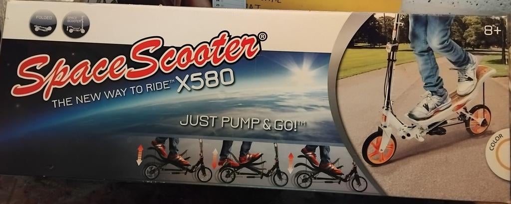 Step  "space scooter", Ophalen