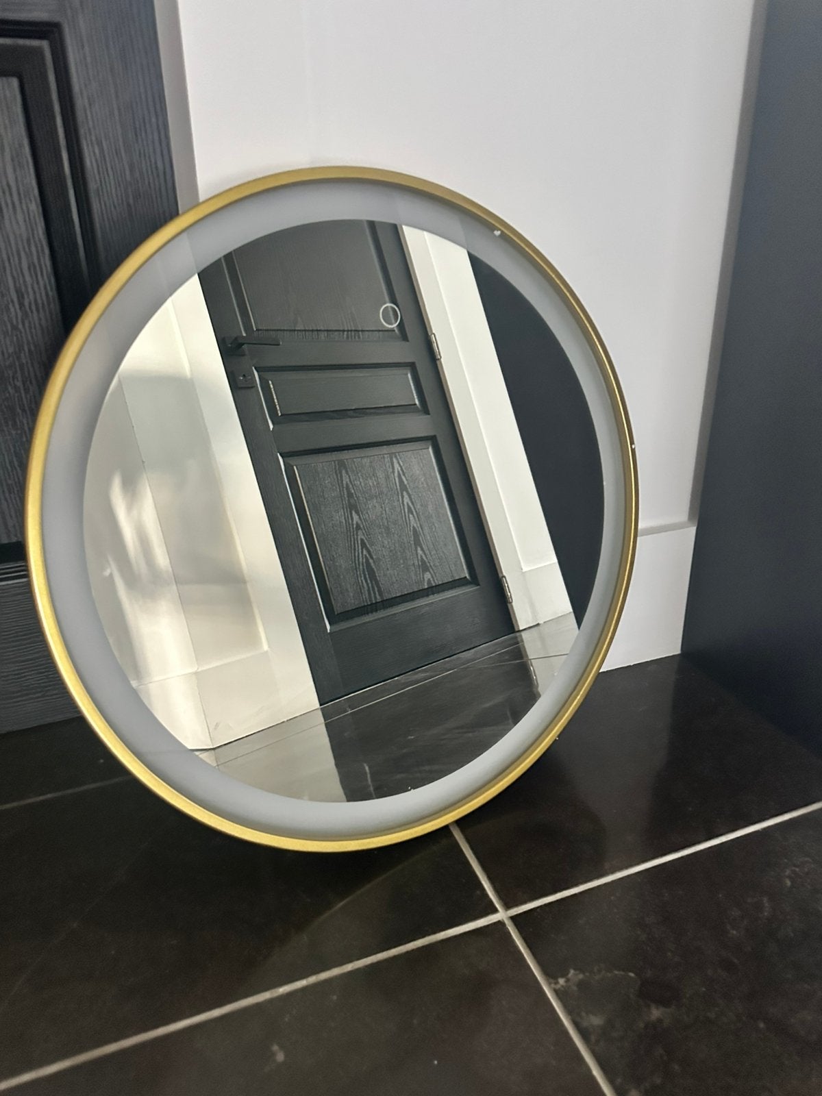 BADKAMERSPIEGEL MET LED VERLICHTING, Ophalen, Rond, Nieuw, Minder dan 100 cm