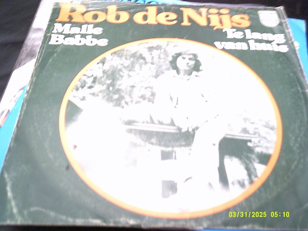 Rob De Nijs vinyl singels in goede staat.Hé Mama, Cd's en Dvd's, Gebruikt, 7 inch, Ophalen of Verzenden, Fotohoes
