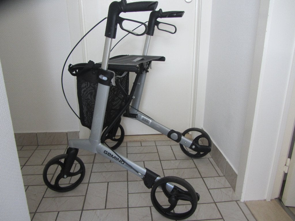 Rollator Gemino alluminium met mandje,, Divers, Déambulateurs, Enlèvement, Poids léger