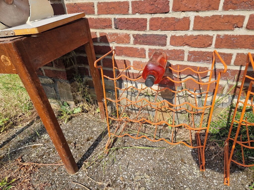 Gratis wijnrek, Ophalen