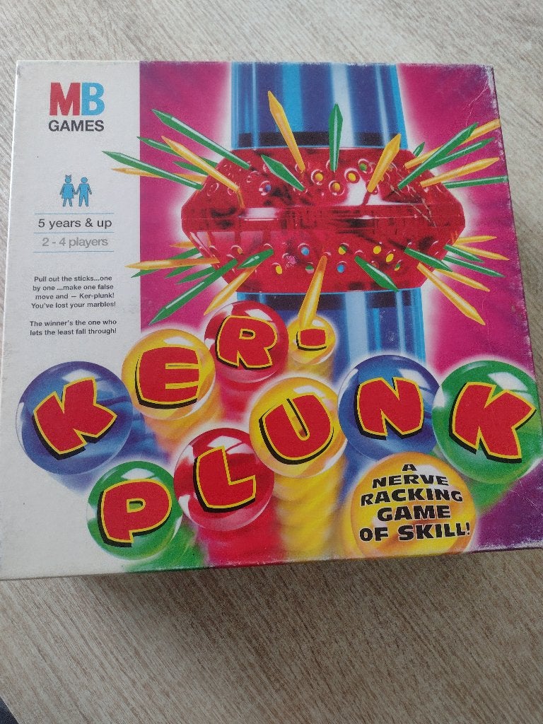 Kerplunk spel MB games, Ophalen, Gebruikt