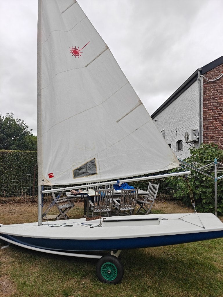 Laser standaard met strandkar, Watersport en Boten, Ophalen, Laser, Gebruikt, Laser