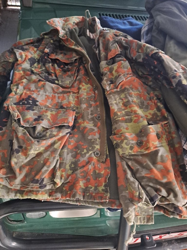 Militaire parka, Ophalen