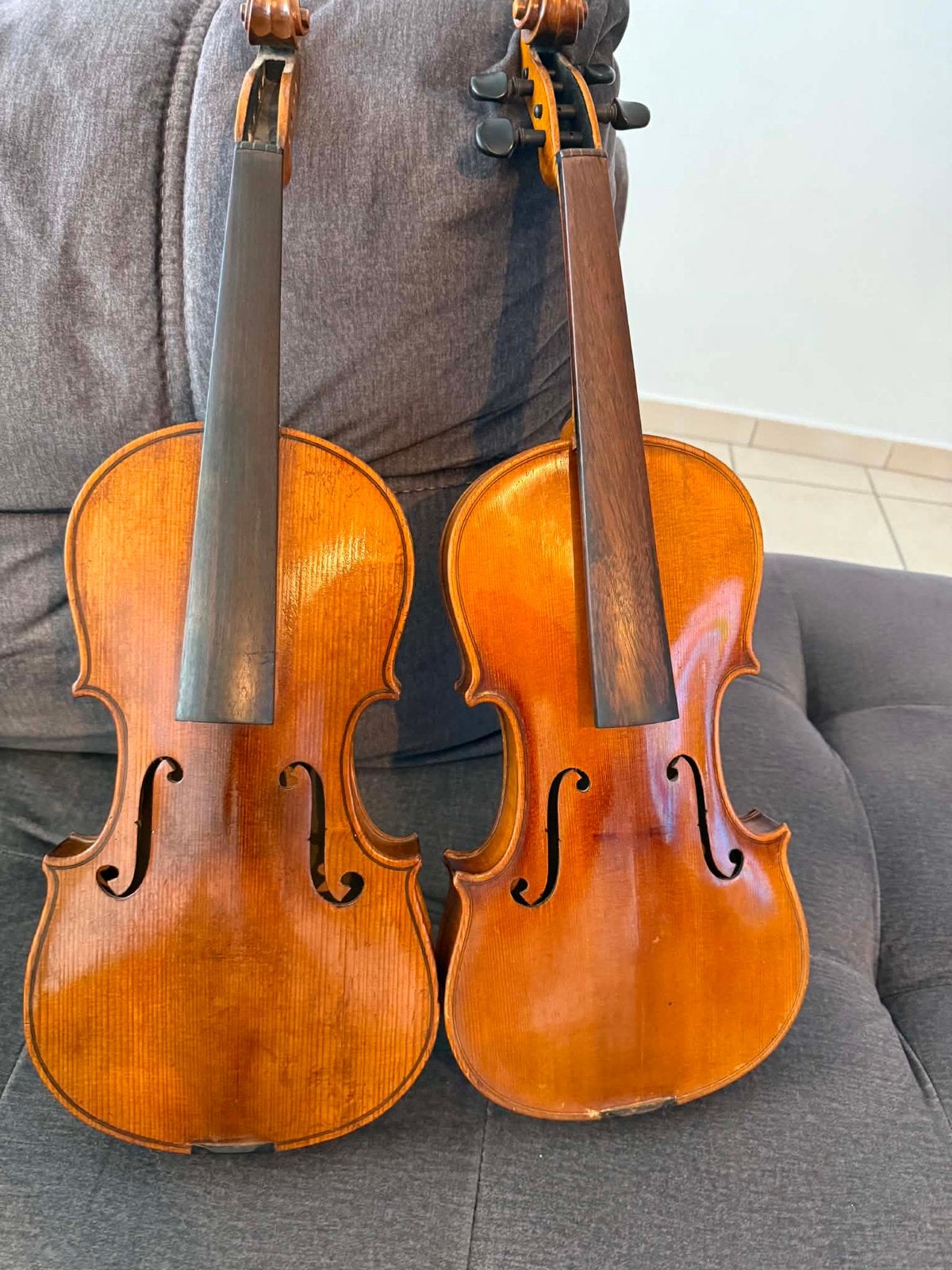 2 vioolen, Muziek en Instrumenten, Strijkinstrumenten | Violen en Altviolen, Ophalen, Zo goed als nieuw
