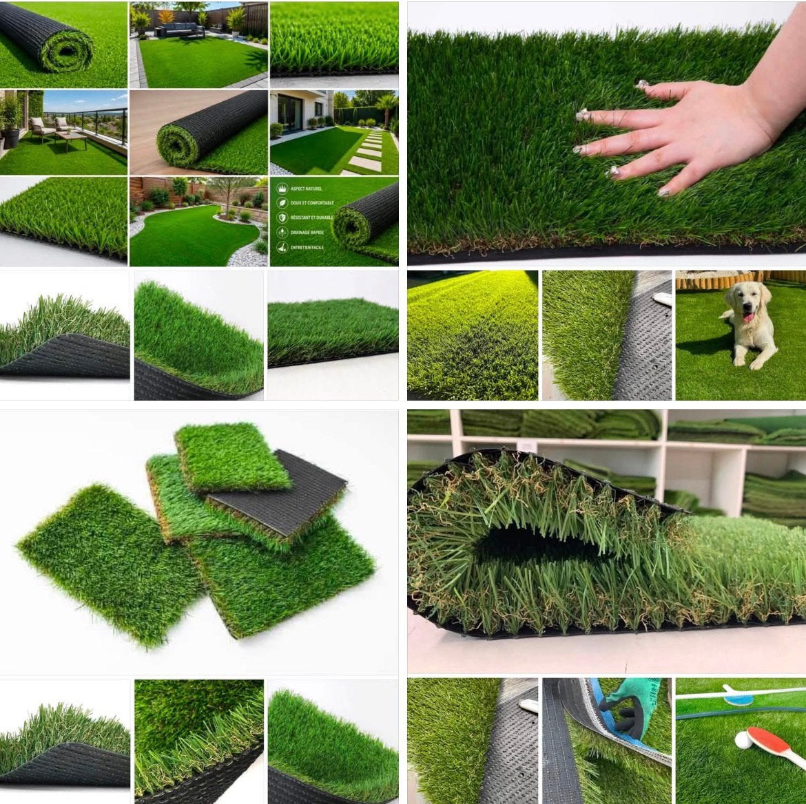 Gazon synthétique, Jardin & Terrasse, Enlèvement ou Envoi, Neuf, Gazon artificiel