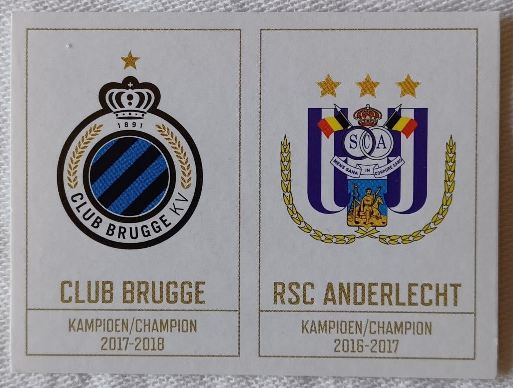Sticker Club Brugge/RSC Anderlecht - Pro League 2019-2020, Ophalen of Verzenden, Zo goed als nieuw, Sticker