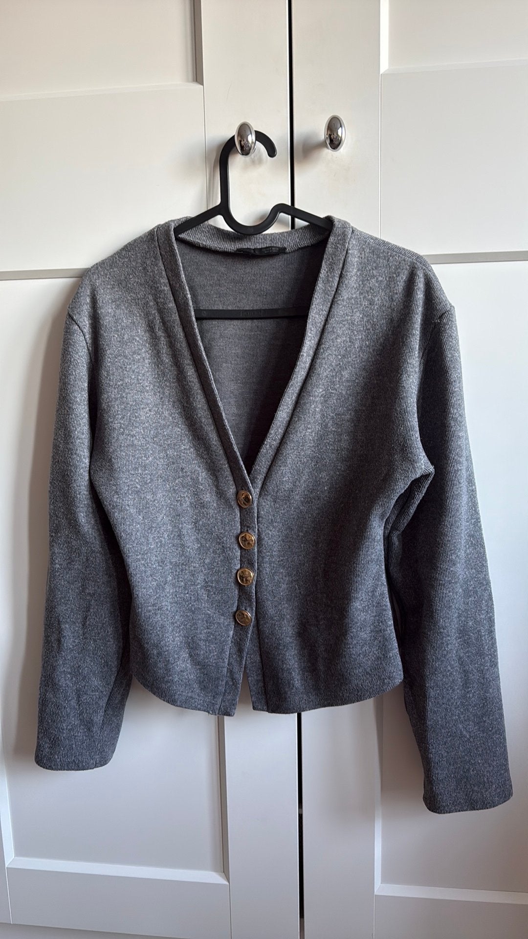 Grijze shirt met lange mouwen, Kleding | Dames, Ophalen of Verzenden, Zo goed als nieuw