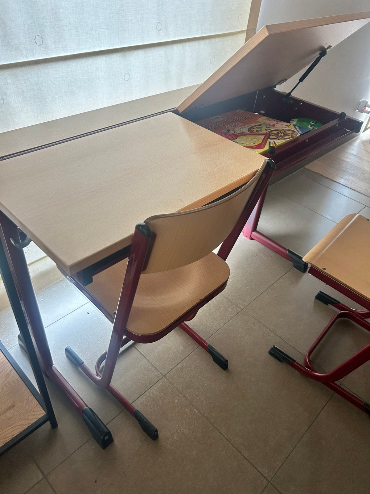 Kinderbureau (lagere school), Huis en Inrichting, Ophalen, Gebruikt, 120 cm, Kinderbureau