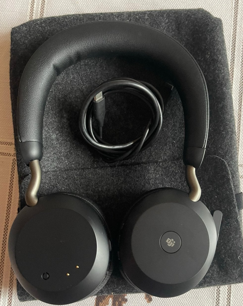 Casque sans fil professionnel Jabra Evolve2 75 - Noir -, Audio, Tv en Foto, Hoofdtelefoons, Ophalen, Zo goed als nieuw, Draadloos