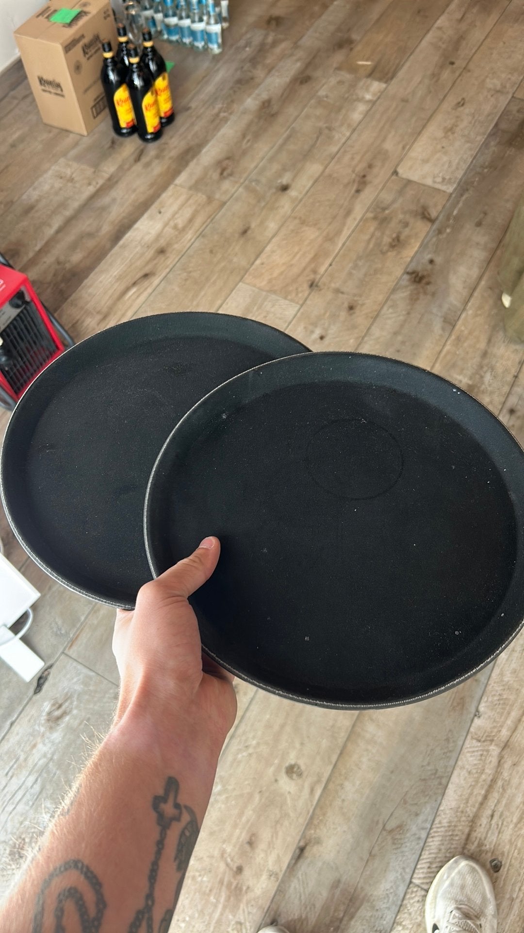 2 kleine horeca plateau, Ophalen of Verzenden, Zo goed als nieuw