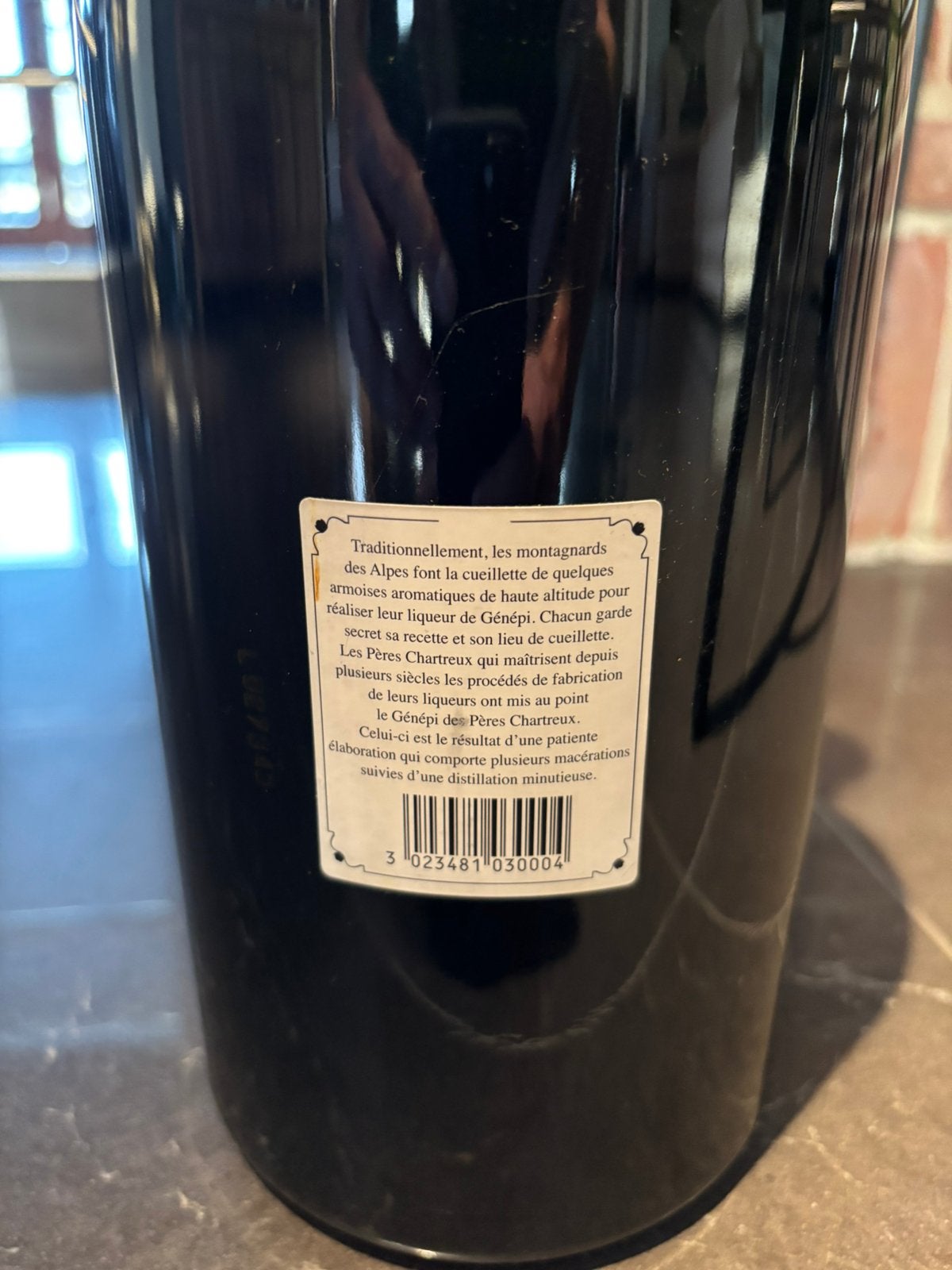 Génépi des pères Chartreux 3L alcool bouteille, Collections, Enlèvement, Comme neuf