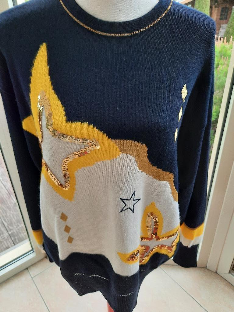 Toffe trui YARELL - 46, Enlèvement ou Envoi, Comme neuf, Bleu, Taille 46/48 (XL) ou plus grande