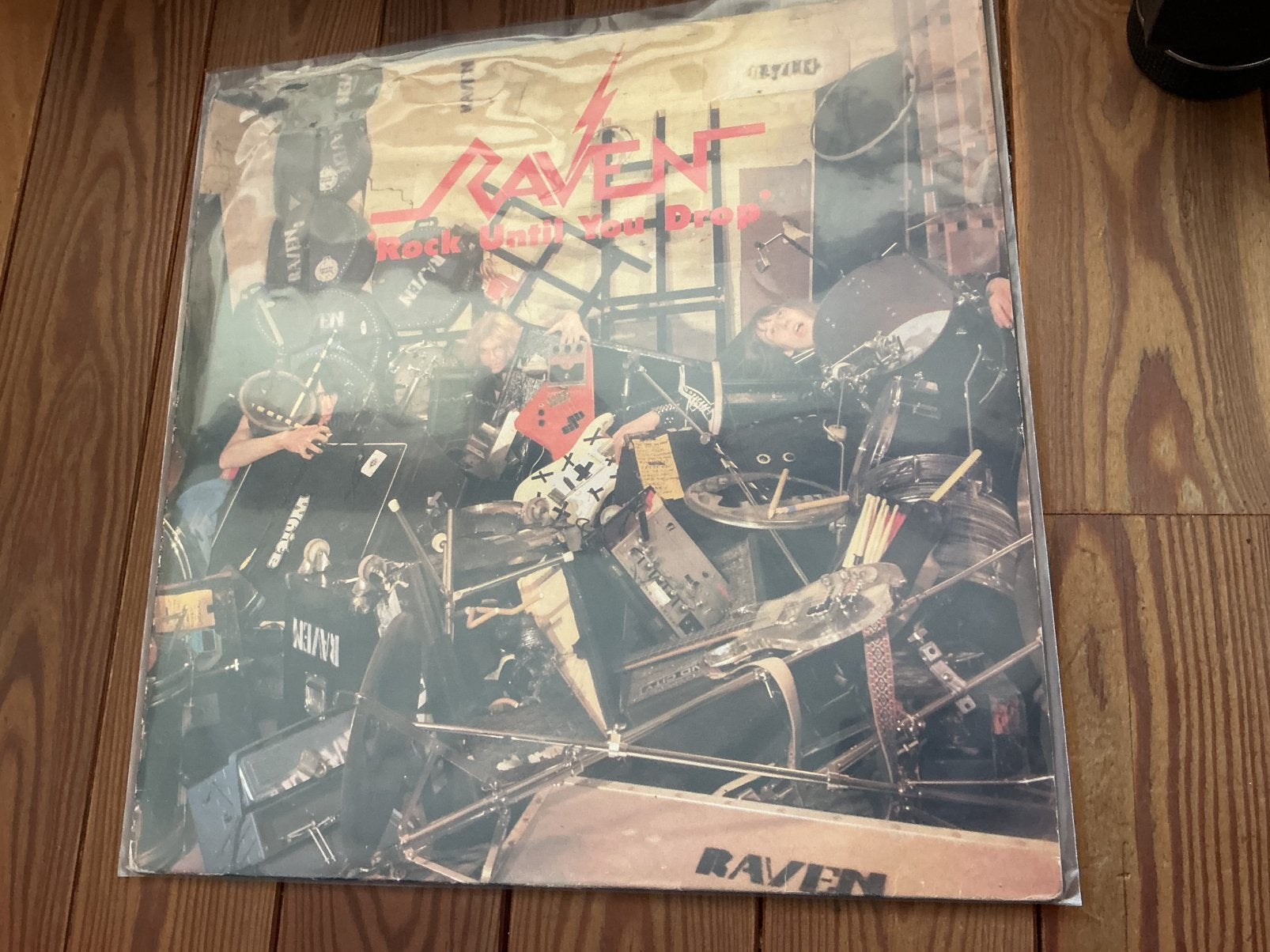LP Raven - Rock until you drop, Ophalen of Verzenden, Gebruikt, Rock, LP