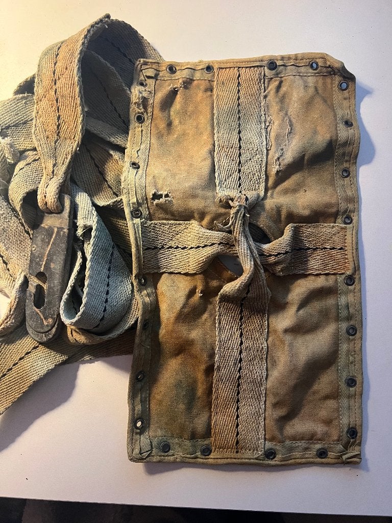 Carre dorsal extraction para us et sangle WW2, Collections, Enlèvement ou Envoi