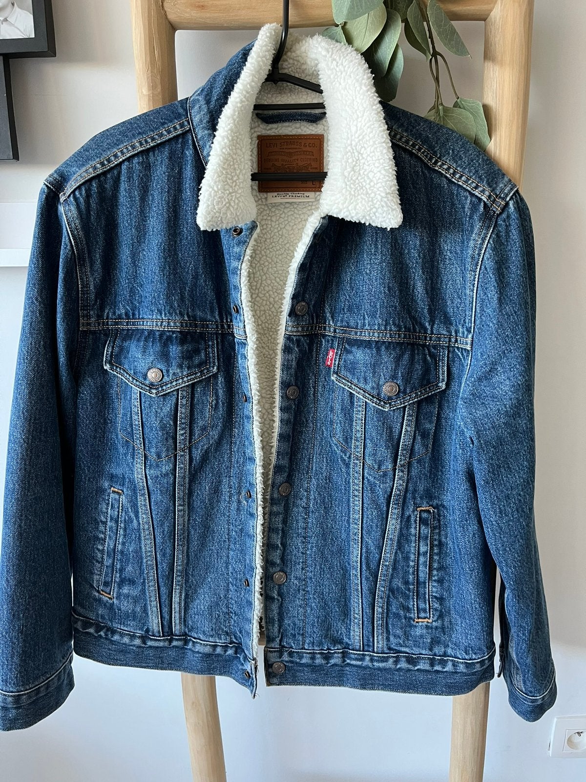 Veste en cuire Levis, Kleding | Heren, Ophalen, Nieuw, Maat 52/54 (L), Blauw