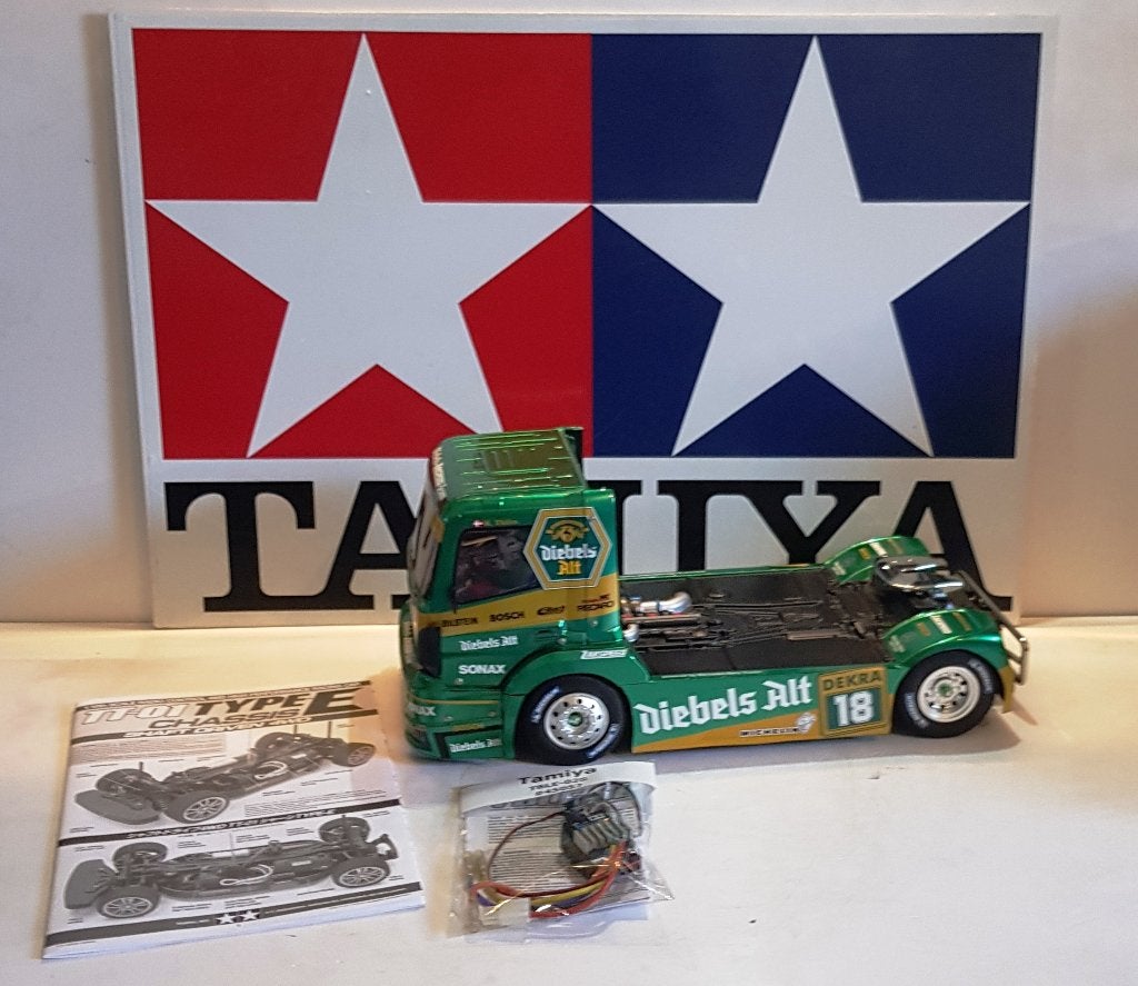 Tamiya Race Truck Mercedes TT-01E 1:14 "Diebels Alt" livery, Elektro, Schaal 1:14, Nieuw, Ophalen of Verzenden