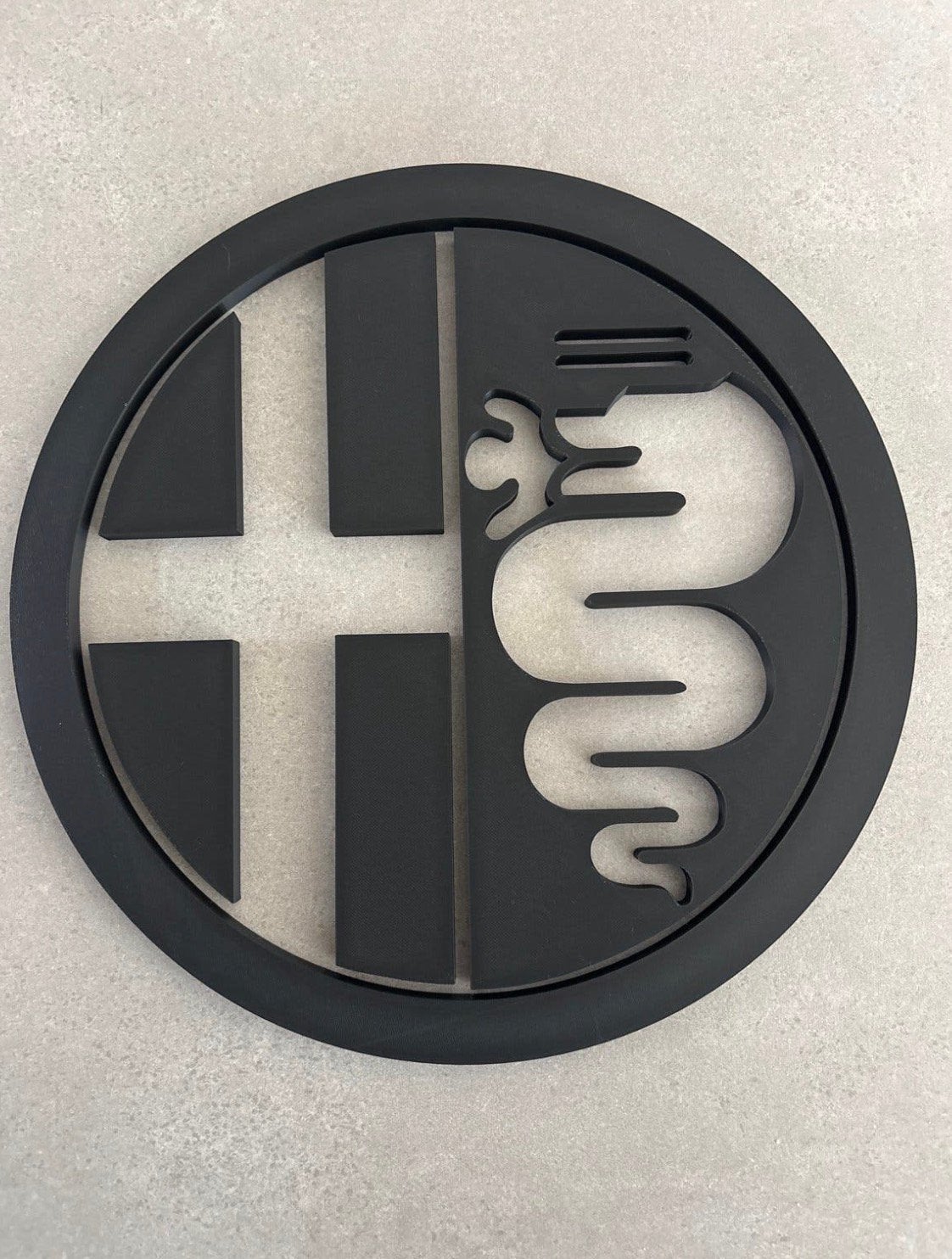Alfa Romeo Logo Muurkunst reclame - Garage/Kantoor Decoratie, Verzamelen, Ophalen of Verzenden, Zo goed als nieuw