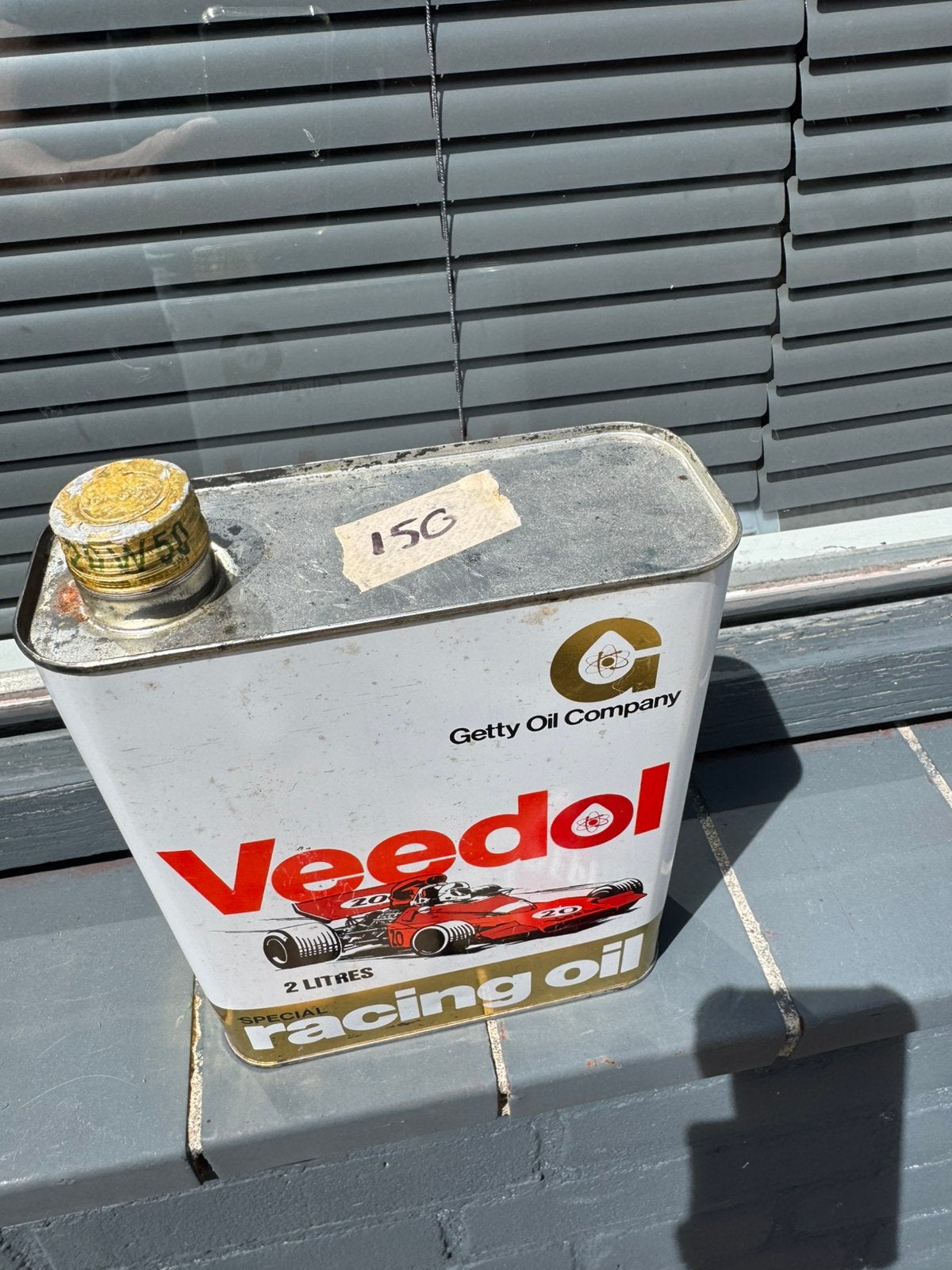 Veedol Racingoil zeldzaam olie blik, Verzamelen, Ophalen of Verzenden, Gebruikt, Verpakking