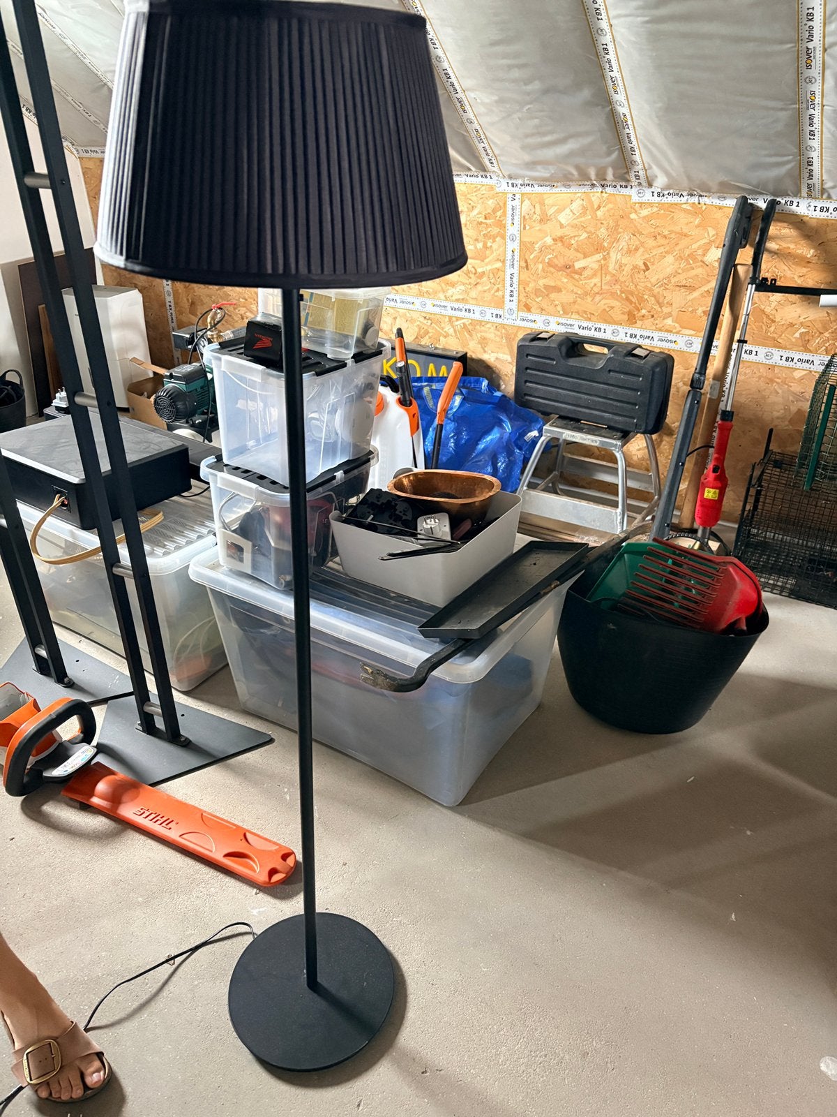 Staanlamp, Ophalen, Gebruikt