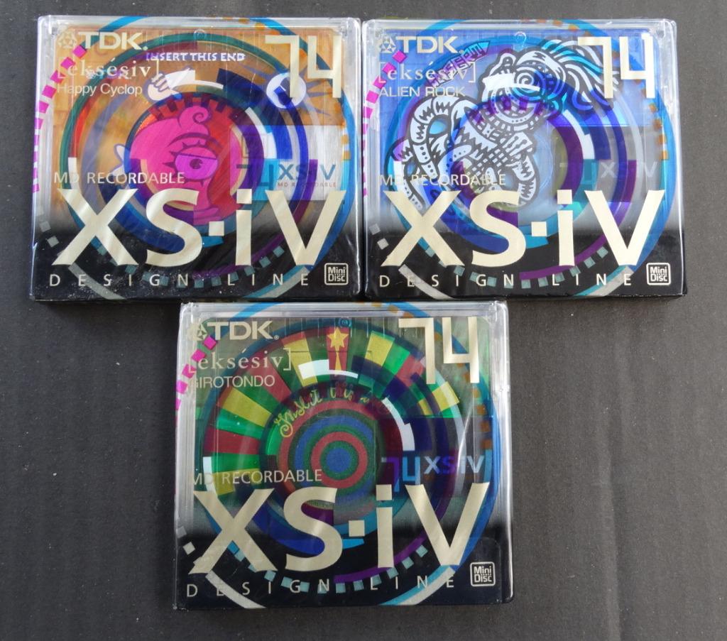 2 TDK XS-iV Design Line - HappyCyclop en Aliën Rock -NEW, Audio, Tv en Foto, Walkmans, Discmans en Minidiscspelers, Verzenden