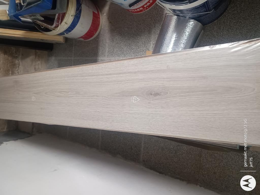 Laminaat, wales grijs eiken 7mm .  +-11m2 nieuw., Ophalen, Nieuw, Eiken