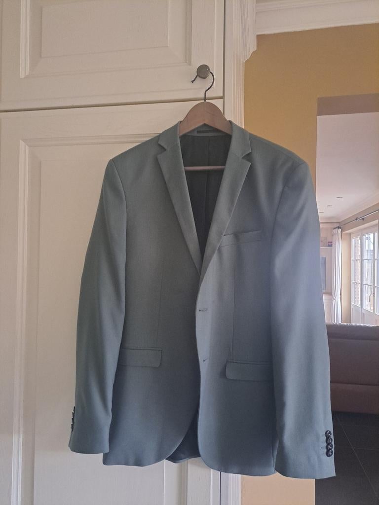 Olijfgroene blazer maat 50, Ophalen, Zo goed als nieuw, Maat 48/50 (M)