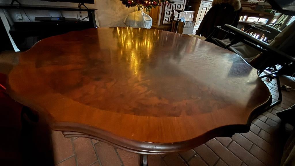 Table basse Chippendale Revival 110 cm, Antiquités & Art, Enlèvement