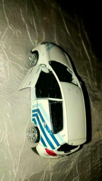 Voiture reduite Welly VW golf politie belgie, Ophalen of Verzenden, Gebruikt, Auto, Welly