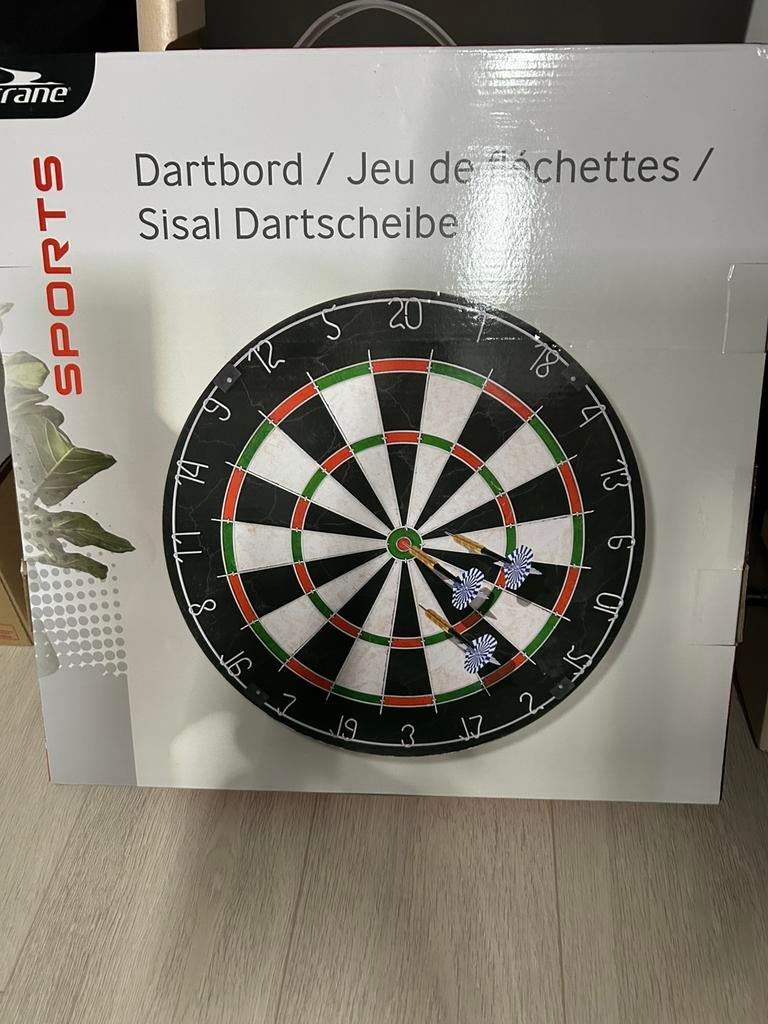 Bord + staander, Sport en Fitness, Darts, Ophalen, Nieuw, Dartbord