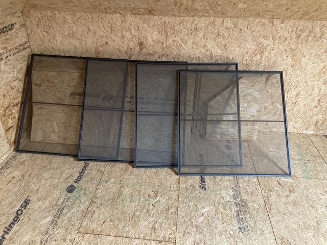 vliegenramen aluminium - 4 stuks, Doe-het-zelf en Bouw, Ophalen, Gebruikt, 80 tot 100 cm, Overige typen
