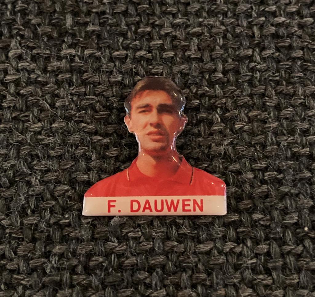 PIN - FRANK DAUWEN - RODE DUIVELS - VOETBAL - FOOTBALL, Verzamelen, Verzenden, Gebruikt, Sport, Speldje of Pin