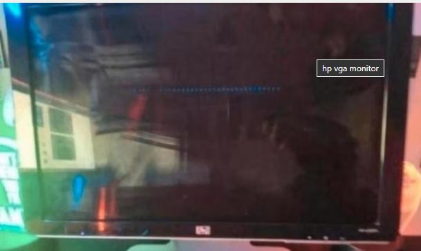 hp vga monitor, Full HD, Comme neuf, 60 Hz ou moins, Enlèvement