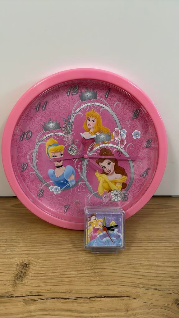 Analoge klok Disney prinsessen, Ophalen of Verzenden, Zo goed als nieuw, Klok