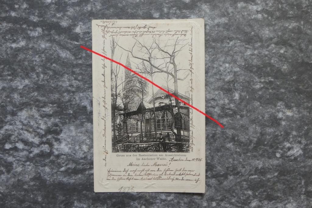 Postkaart 12/9/1905 Aachener Walde, Duitsland, Ophalen of Verzenden, Voor 1920, Gelopen, Duitsland