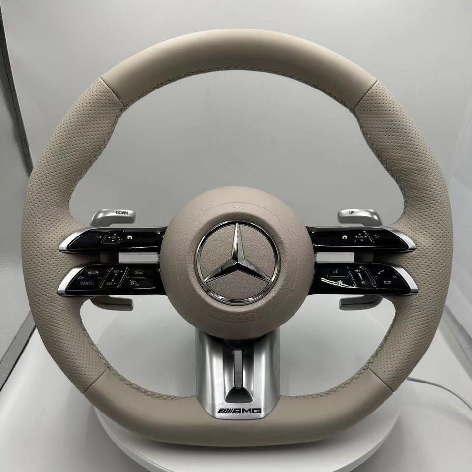 Mise à niveau complète du volant Mercedes beige AMG, Autos : Pièces & Accessoires, Commande, Mercedes-Benz, Neuf, Enlèvement ou Envoi