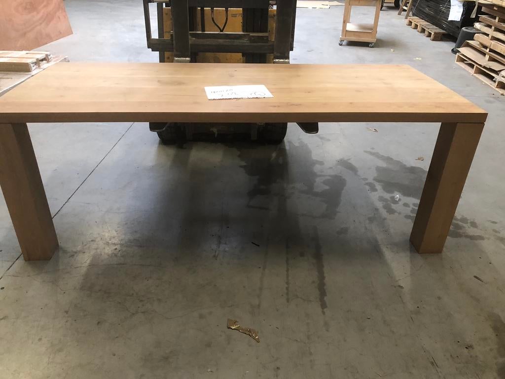 Eettafel in acasiahout, Ophalen, Zo goed als nieuw