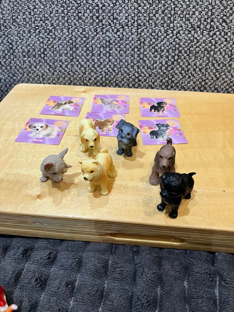Lot de 6 chiens avec autocollant Happy Puppy, Enlèvement ou Envoi, Comme neuf