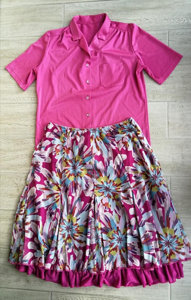 Zomerrok (Je m'habille Comme ça) + bloes (H&M) - maat 42, Kleding | Dames, Ophalen of Verzenden, Zo goed als nieuw, Maat 42/44 (L)