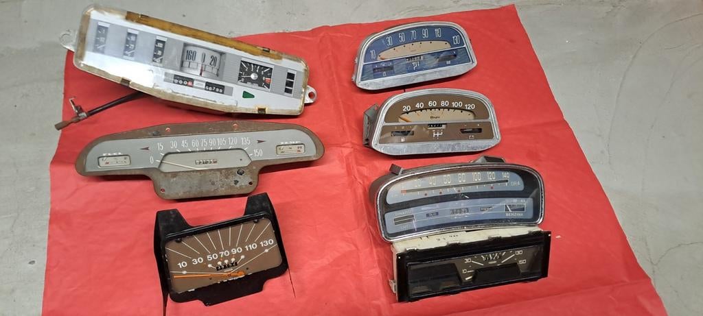 Kilometriek voor oldtimerauto's, Ophalen of Verzenden, Fiat
