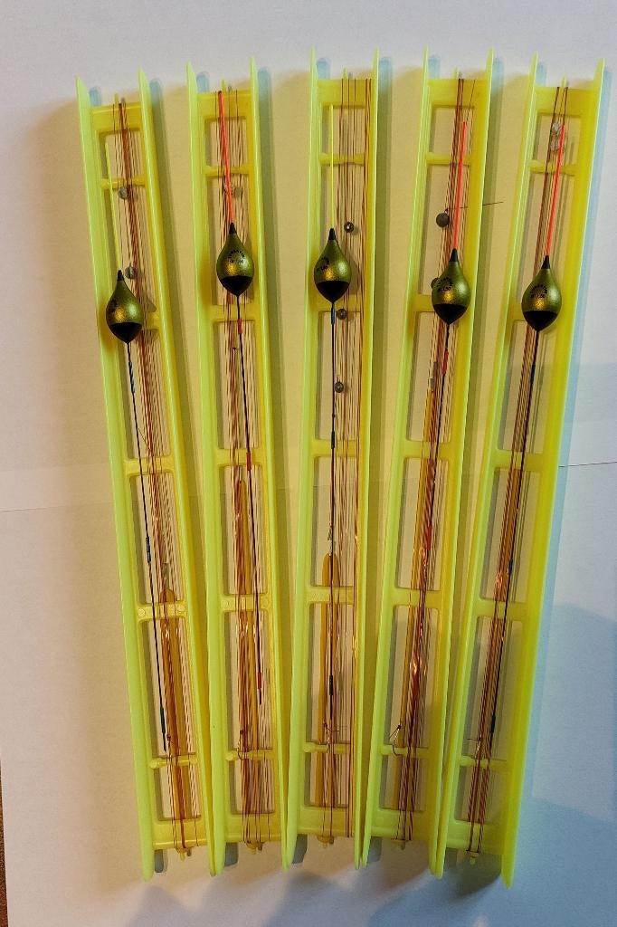 Hengelsport: 5 zelfgemaakte vislijntjes set 50, Watersport en Boten, Ophalen of Verzenden, Nieuw, Vaste hengel