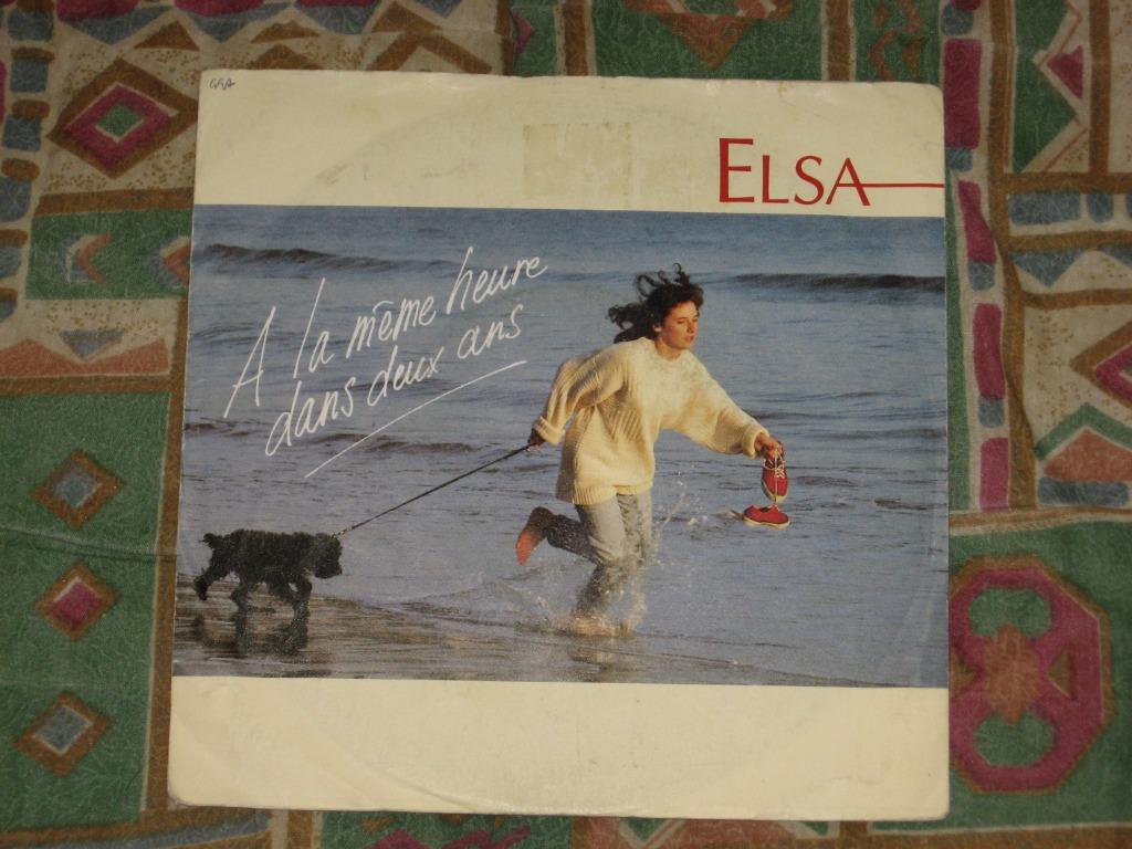 Disque vinyl 45 tours Elsa A La Même Heure Dans Deux Ans, Enlèvement ou Envoi, Comme neuf