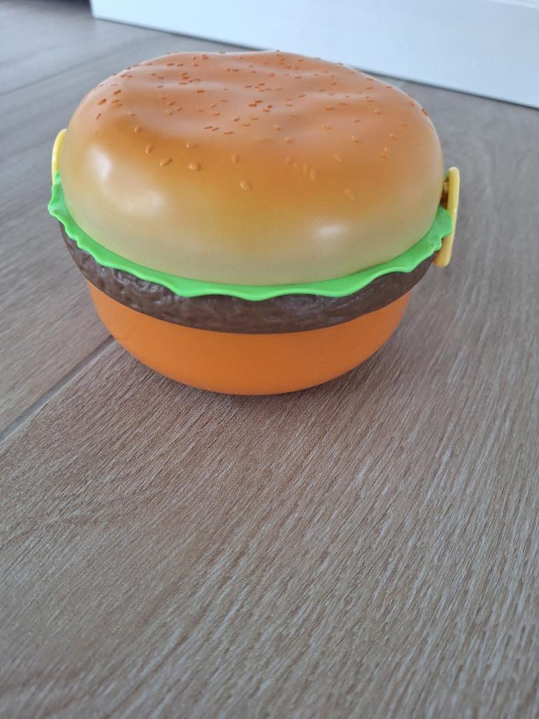 Brooddoos in hamburger-vorm, Ophalen, Zo goed als nieuw