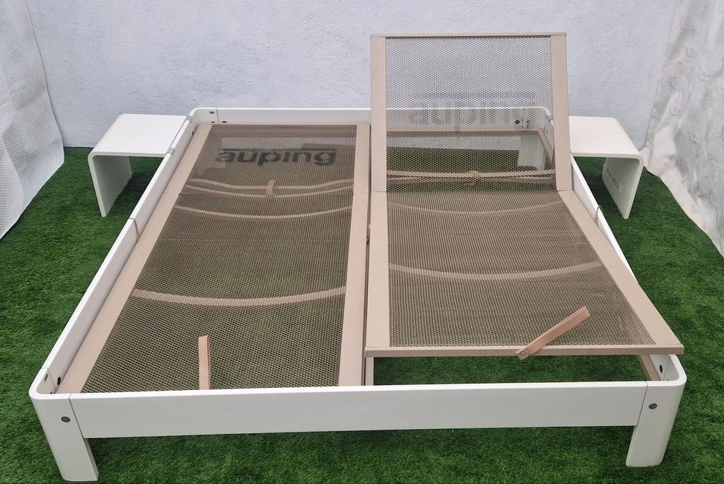 Auping Auronde Bed 160x200cm met 2 Bijzettafels, Ophalen of Verzenden, Zo goed als nieuw