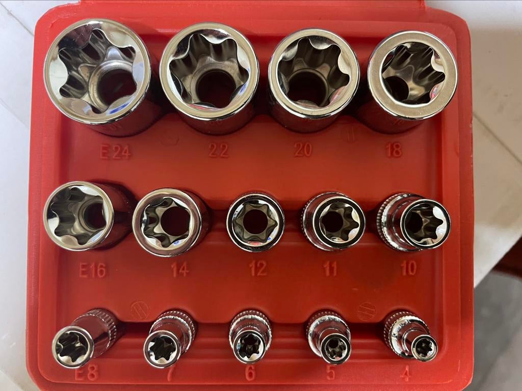 14 Delige Inwendige Torx Doppenset, Ophalen of Verzenden, Nieuw
