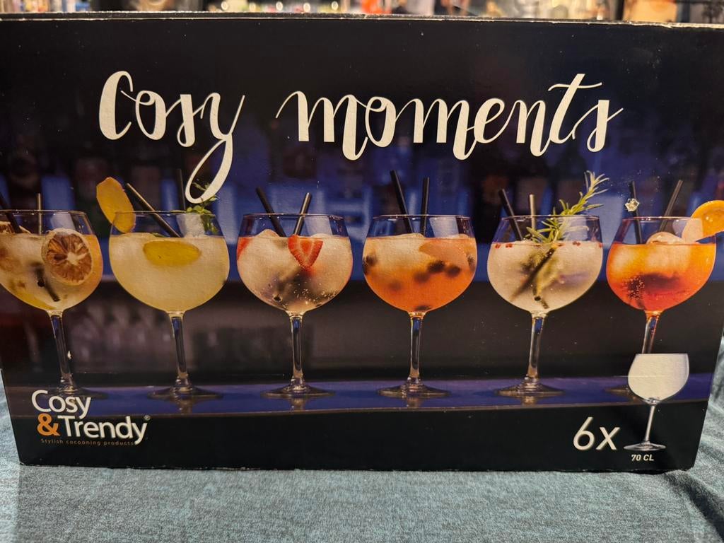 Cosy & Trendy 6 nieuwe Cosy Moments cocktailglazen van 70 cl, Ophalen of Verzenden, Nieuw, Overige typen